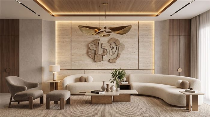 Modern styled living room interior