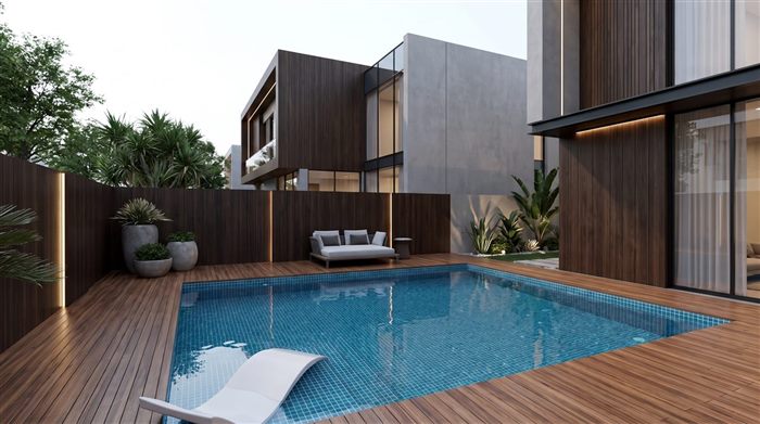 Pool under construction with rebar and shell formed